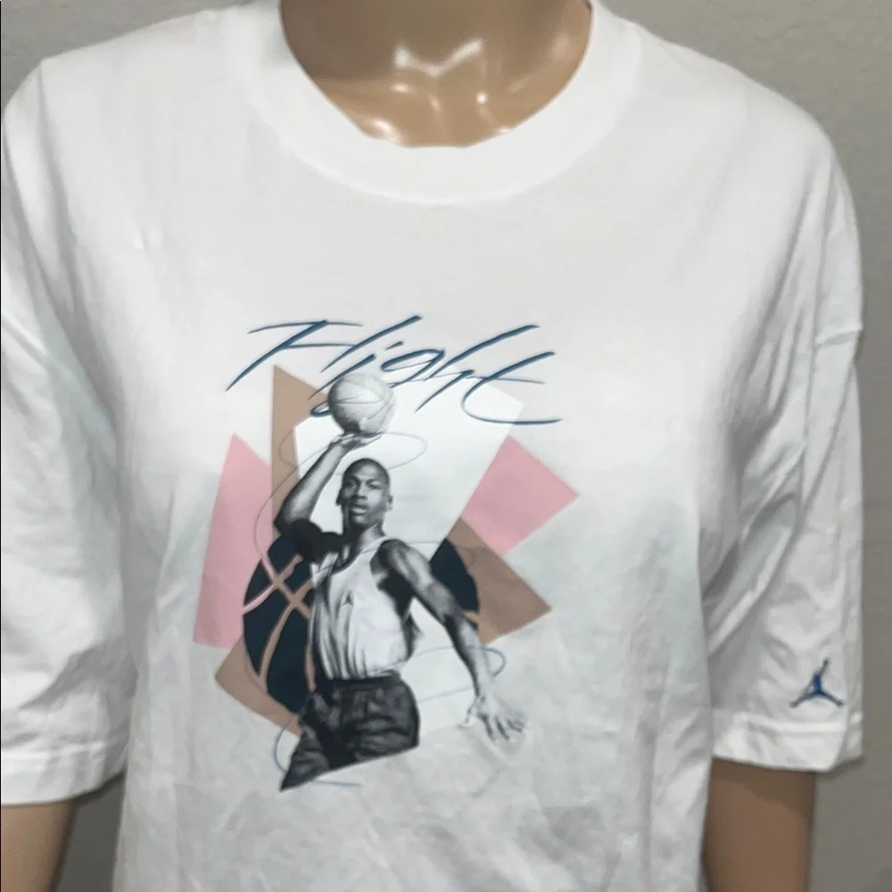 NWOT Jordan White Graphic T-Shirt